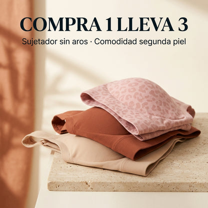 Sujetador Solenia Sin Aros — Comodidad Segunda Piel | Compra 1 Lleva 3